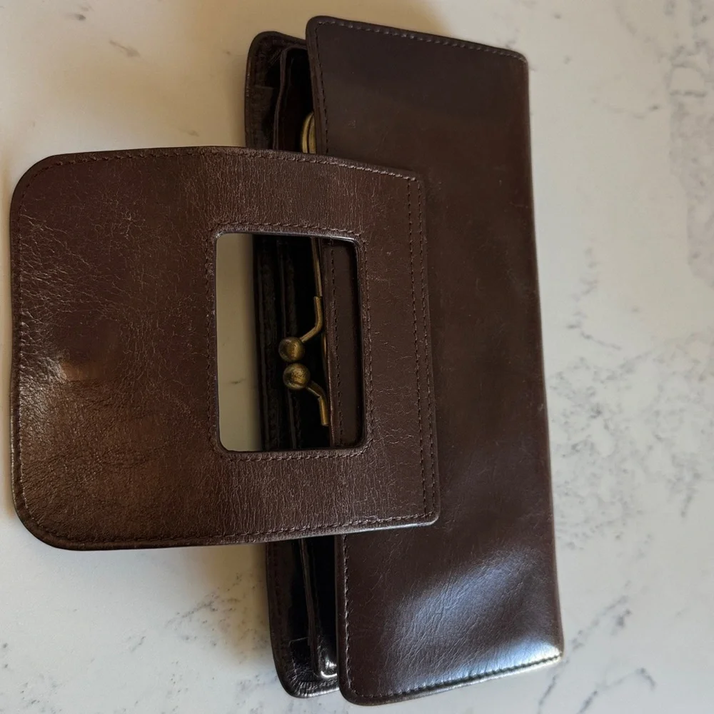 HOBO trifold leather